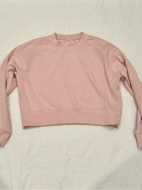 lululemon athletica Cropped Crewneck Sweatshirt - Light Pink